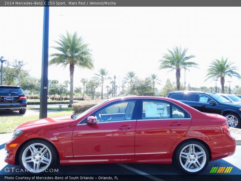 Mars Red / Almond/Mocha 2014 Mercedes-Benz C 250 Sport