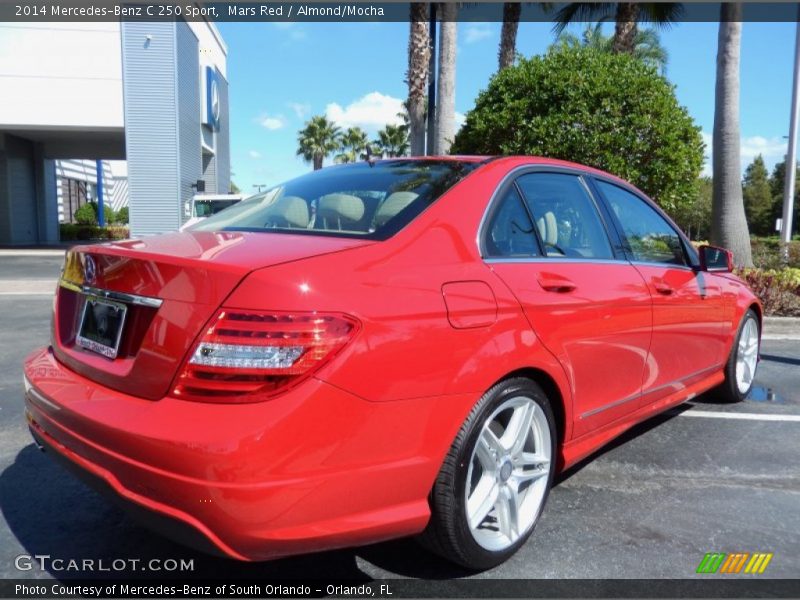 Mars Red / Almond/Mocha 2014 Mercedes-Benz C 250 Sport