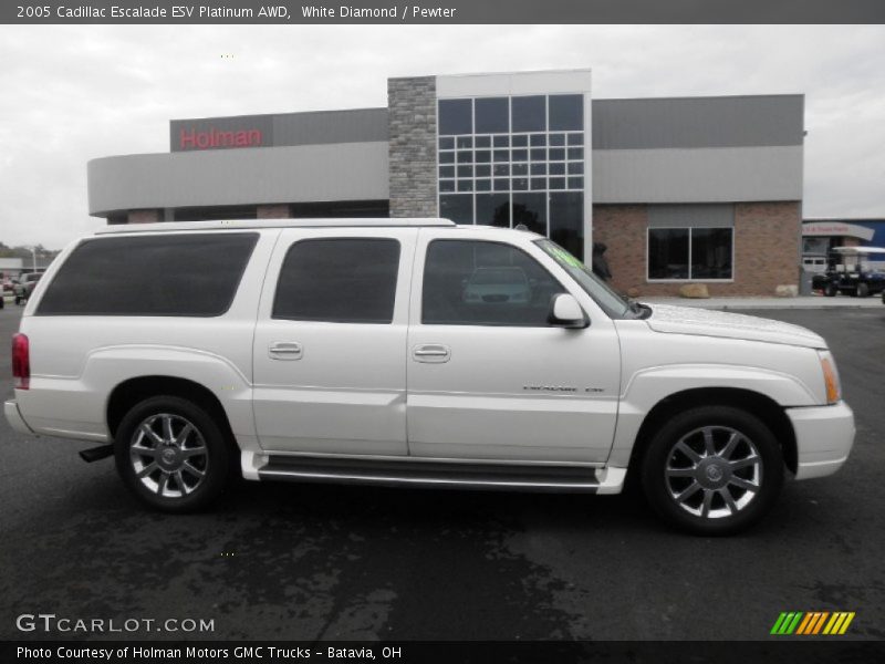 White Diamond / Pewter 2005 Cadillac Escalade ESV Platinum AWD