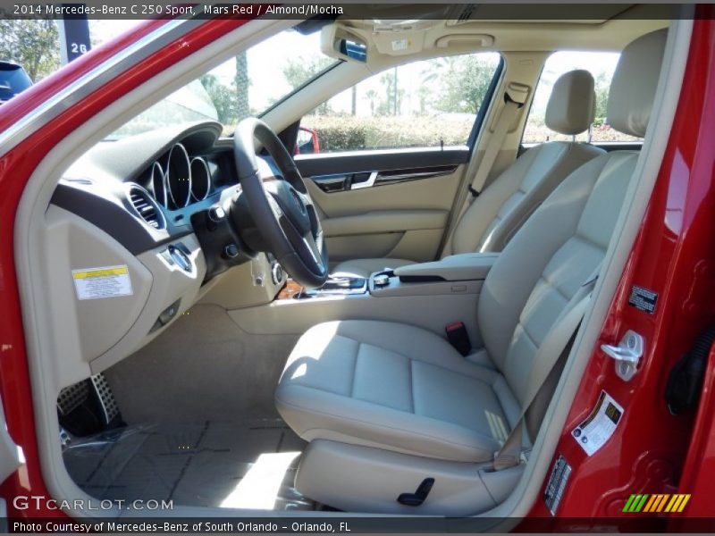 Mars Red / Almond/Mocha 2014 Mercedes-Benz C 250 Sport