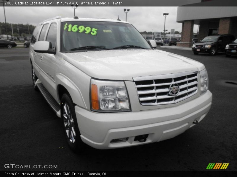 White Diamond / Pewter 2005 Cadillac Escalade ESV Platinum AWD