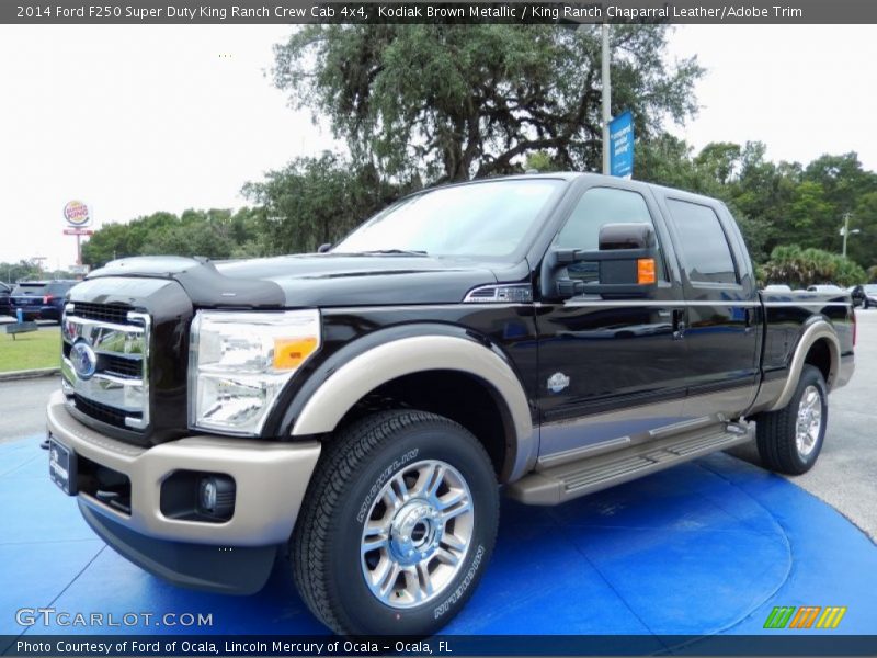 Front 3/4 View of 2014 F250 Super Duty King Ranch Crew Cab 4x4