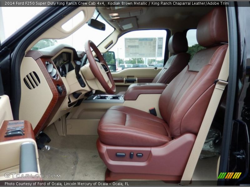  2014 F250 Super Duty King Ranch Crew Cab 4x4 King Ranch Chaparral Leather/Adobe Trim Interior