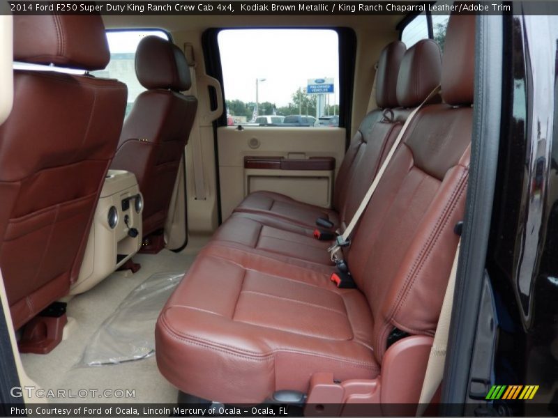Rear Seat of 2014 F250 Super Duty King Ranch Crew Cab 4x4