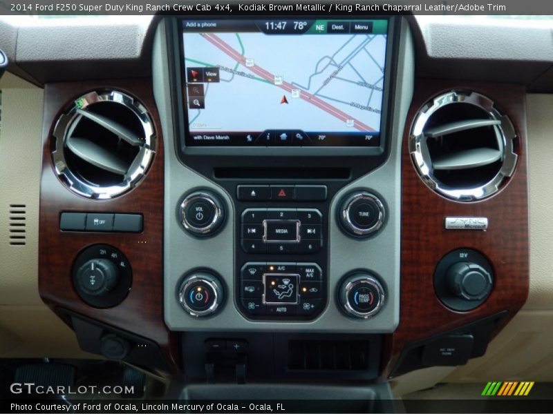Controls of 2014 F250 Super Duty King Ranch Crew Cab 4x4