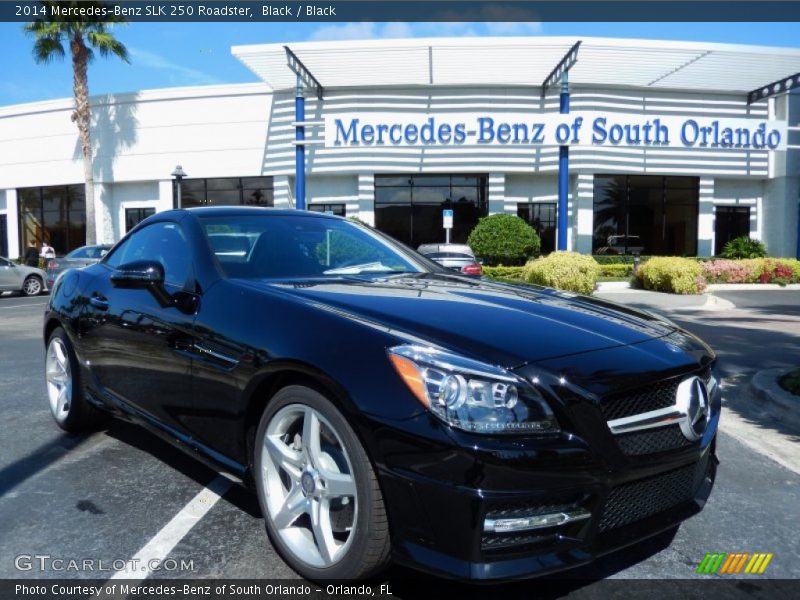 Black / Black 2014 Mercedes-Benz SLK 250 Roadster
