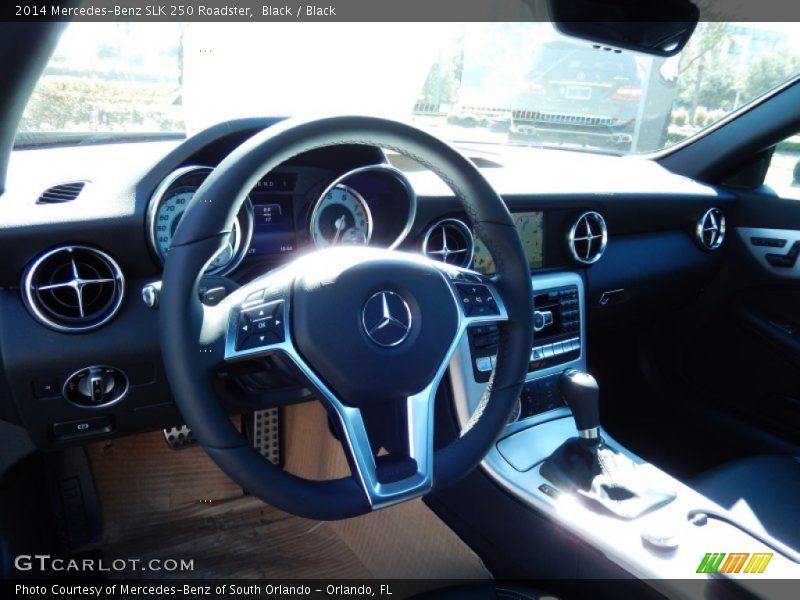 Black / Black 2014 Mercedes-Benz SLK 250 Roadster