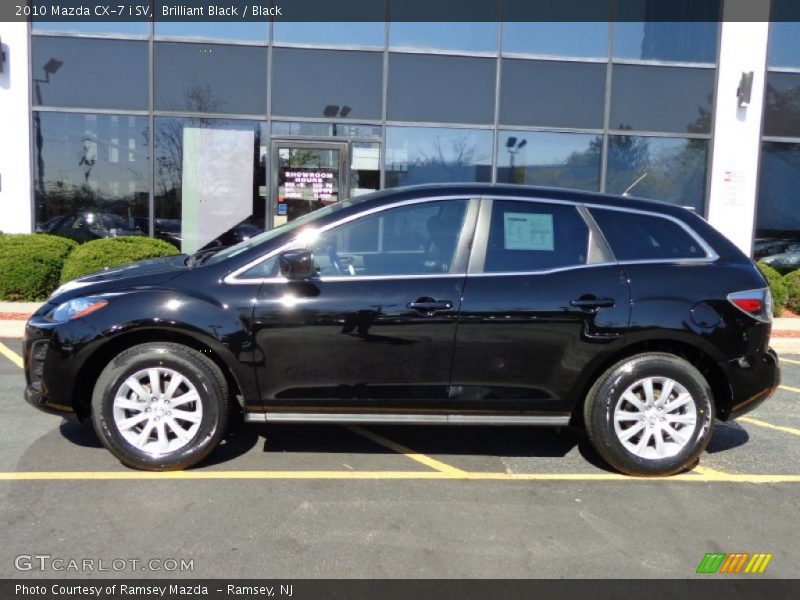 Brilliant Black / Black 2010 Mazda CX-7 i SV