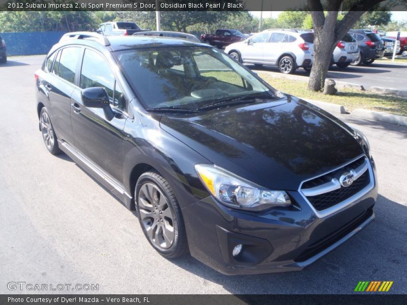 Obsidian Black Pearl / Black 2012 Subaru Impreza 2.0i Sport Premium 5 Door