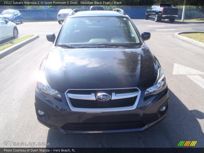Obsidian Black Pearl / Black 2012 Subaru Impreza 2.0i Sport Premium 5 Door