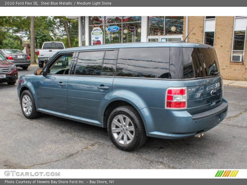 Steel Blue Metallic / Medium Light Stone 2010 Ford Flex SE