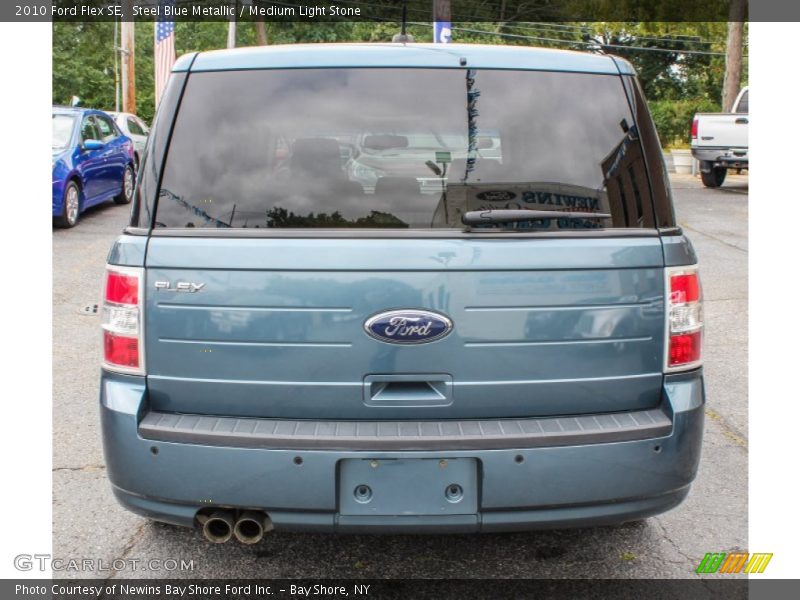 Steel Blue Metallic / Medium Light Stone 2010 Ford Flex SE