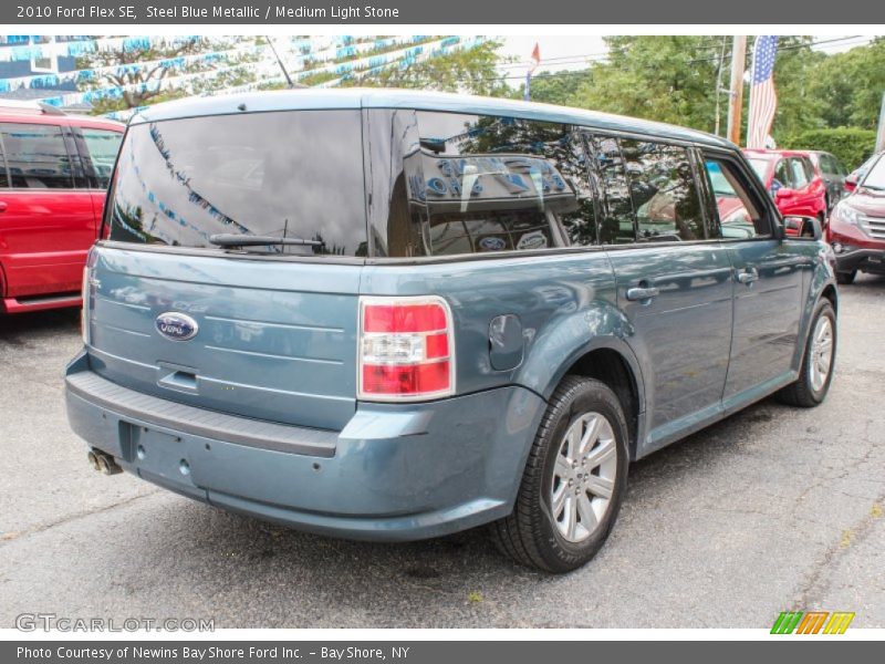 Steel Blue Metallic / Medium Light Stone 2010 Ford Flex SE