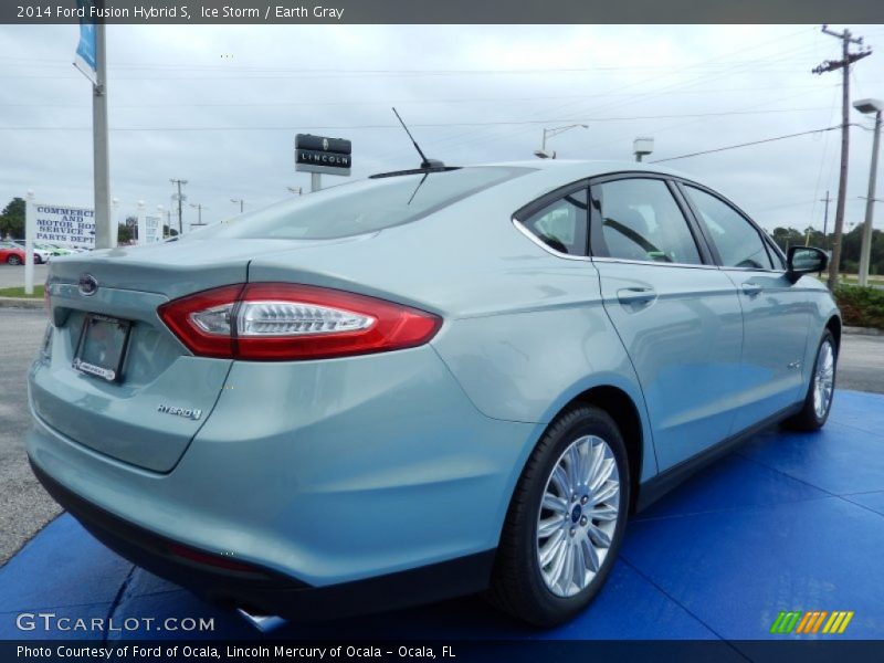 Ice Storm / Earth Gray 2014 Ford Fusion Hybrid S