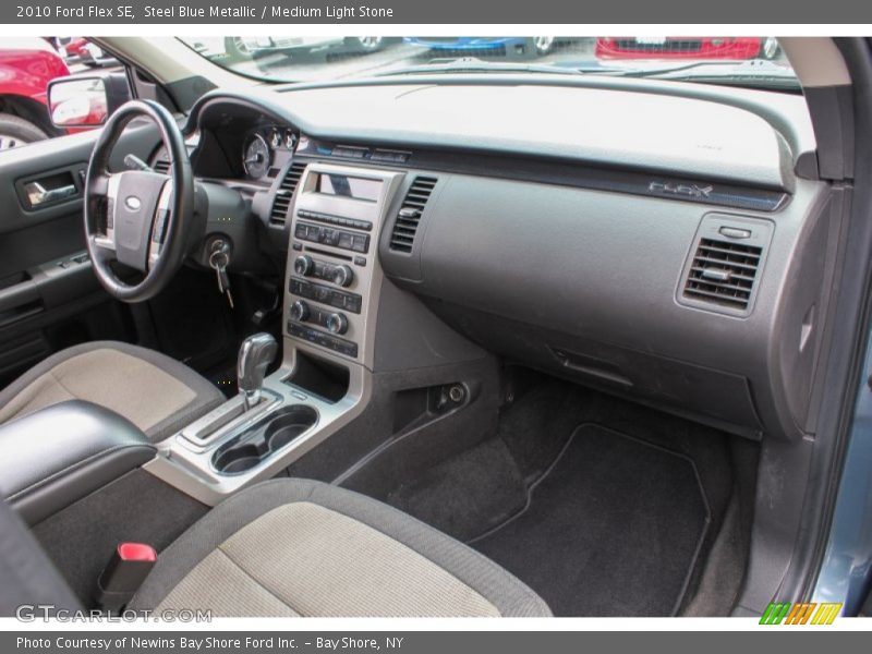 Steel Blue Metallic / Medium Light Stone 2010 Ford Flex SE