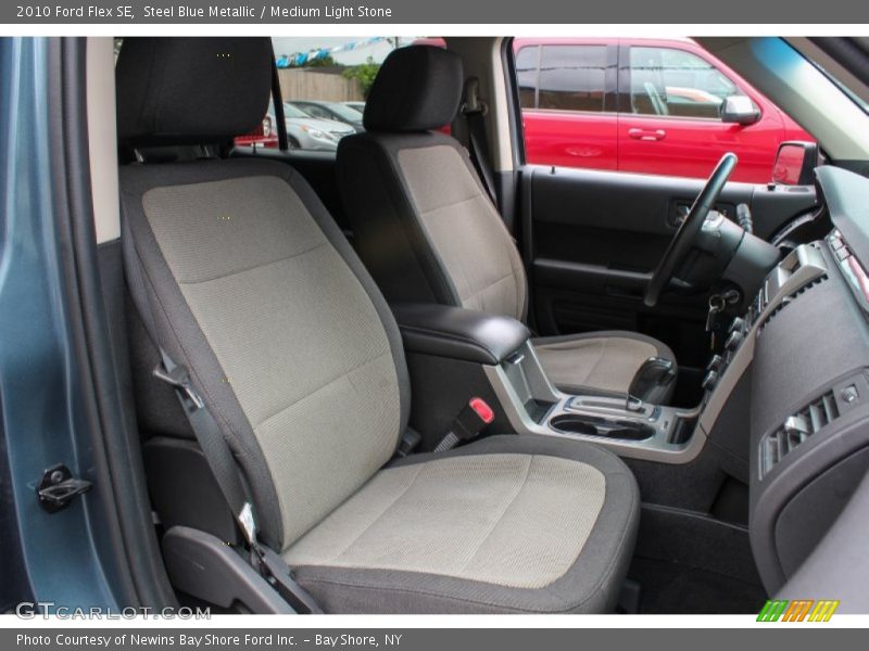 Steel Blue Metallic / Medium Light Stone 2010 Ford Flex SE