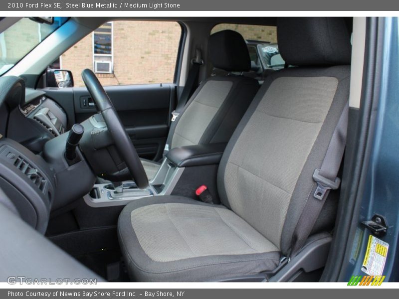 Steel Blue Metallic / Medium Light Stone 2010 Ford Flex SE