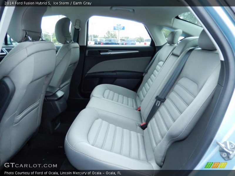 Ice Storm / Earth Gray 2014 Ford Fusion Hybrid S