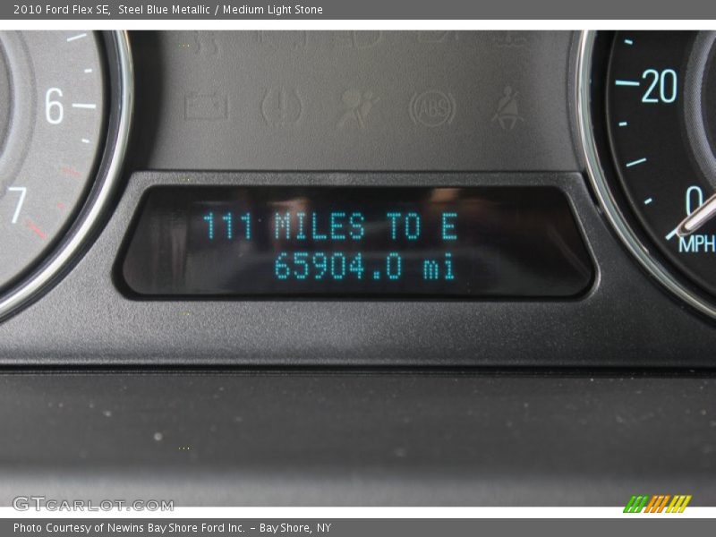 Steel Blue Metallic / Medium Light Stone 2010 Ford Flex SE