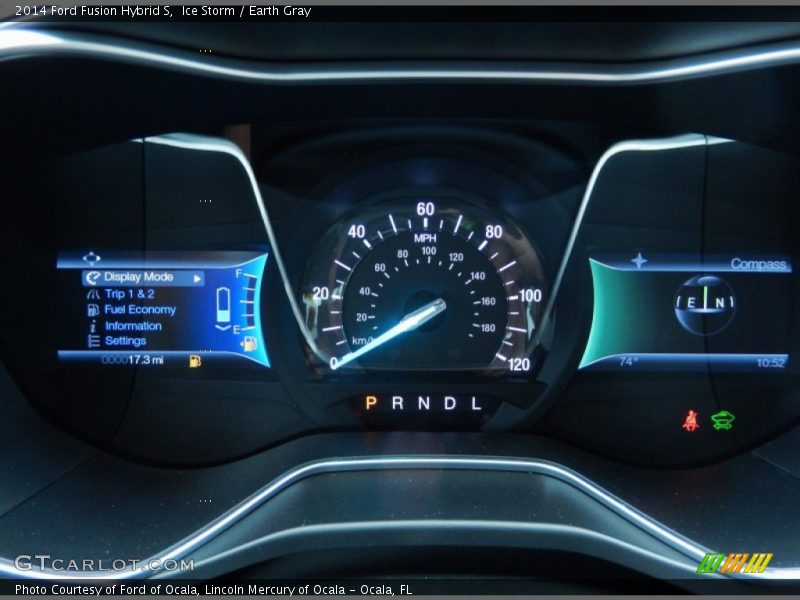 Ice Storm / Earth Gray 2014 Ford Fusion Hybrid S