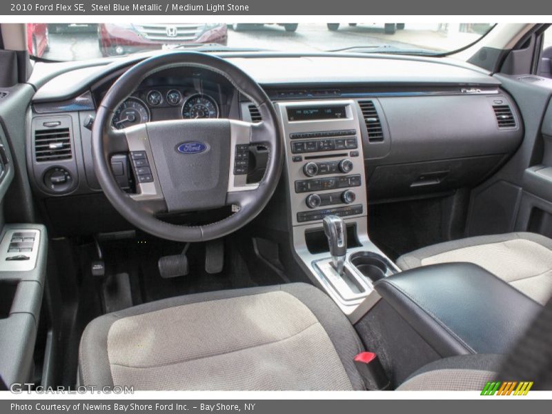 Steel Blue Metallic / Medium Light Stone 2010 Ford Flex SE