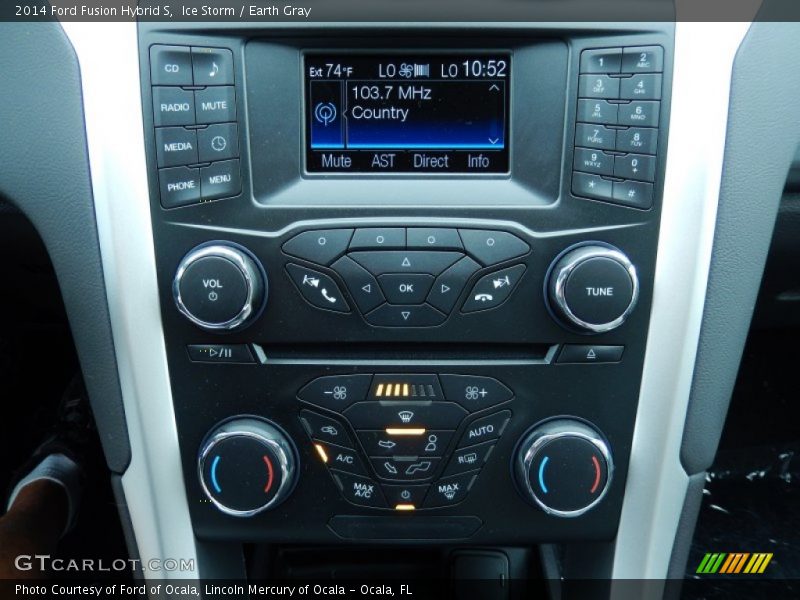 Ice Storm / Earth Gray 2014 Ford Fusion Hybrid S