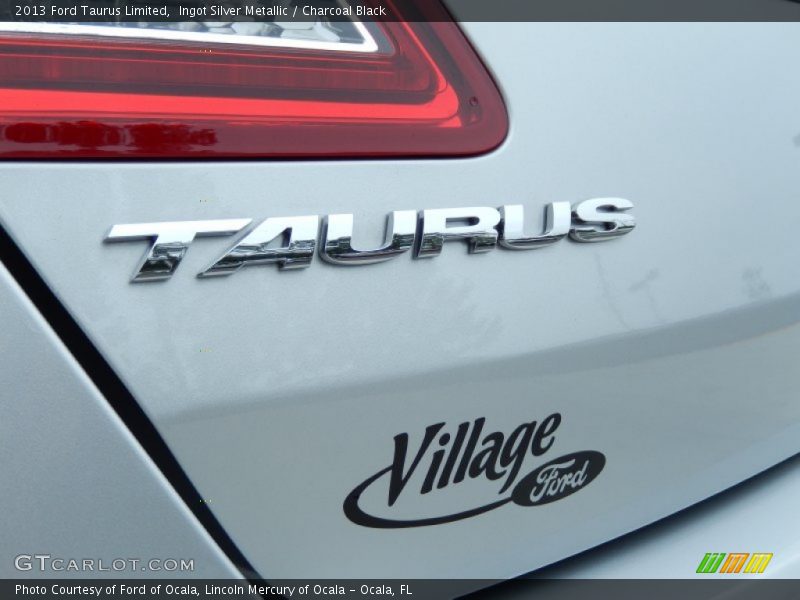 Ingot Silver Metallic / Charcoal Black 2013 Ford Taurus Limited
