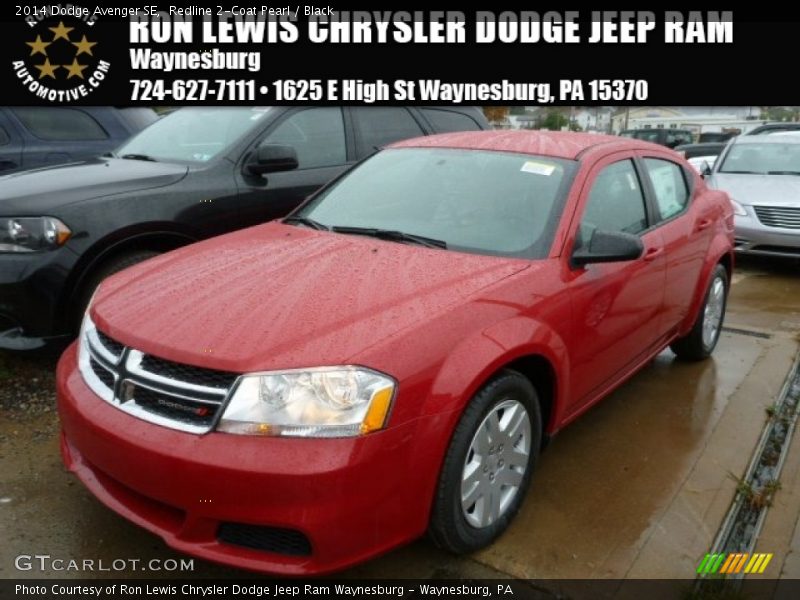 Redline 2-Coat Pearl / Black 2014 Dodge Avenger SE