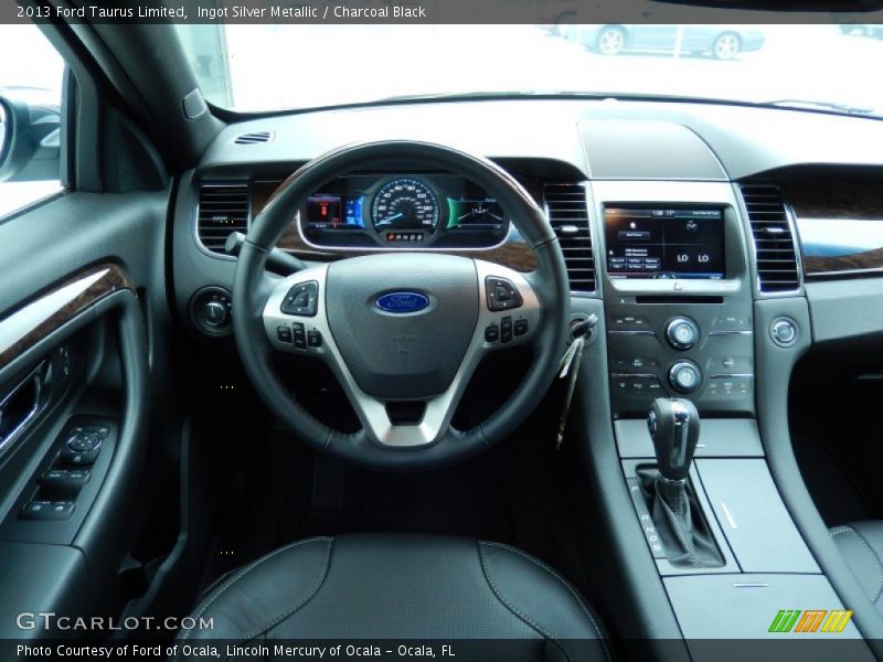 Ingot Silver Metallic / Charcoal Black 2013 Ford Taurus Limited