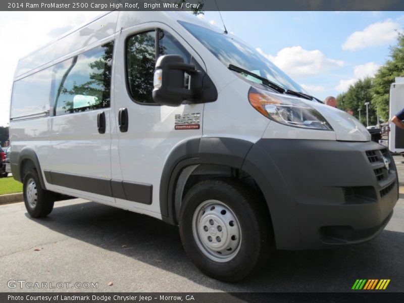 Bright White / Gray 2014 Ram ProMaster 2500 Cargo High Roof