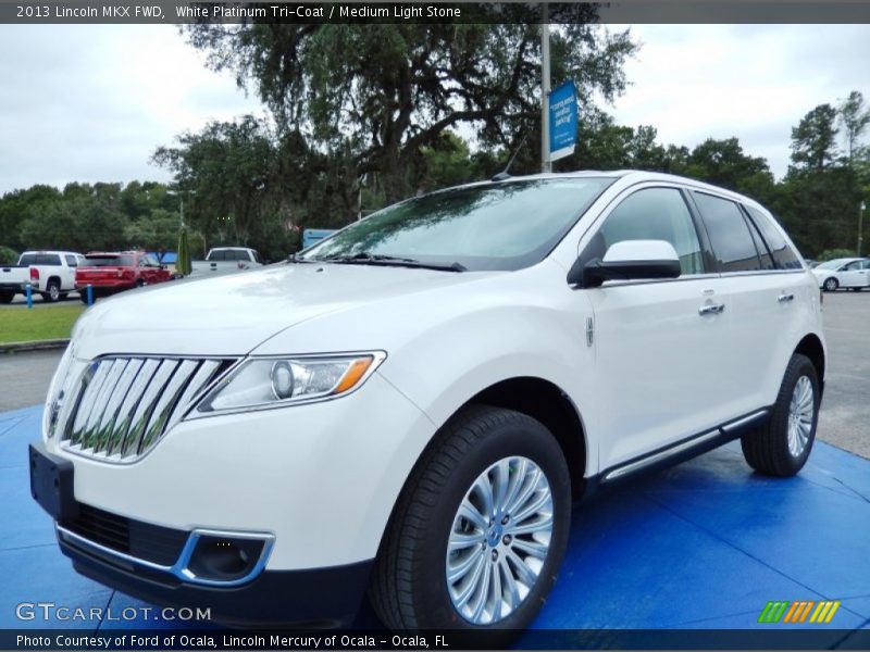 White Platinum Tri-Coat / Medium Light Stone 2013 Lincoln MKX FWD