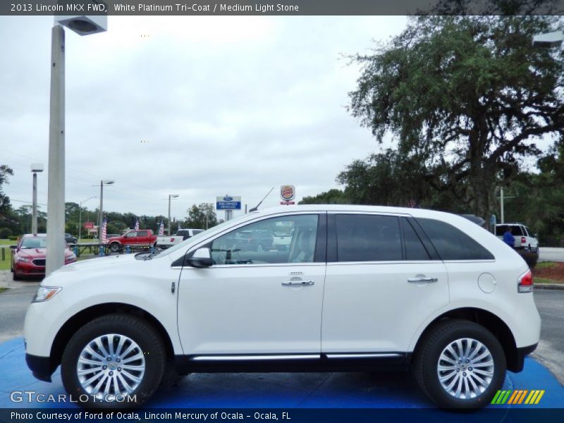 White Platinum Tri-Coat / Medium Light Stone 2013 Lincoln MKX FWD