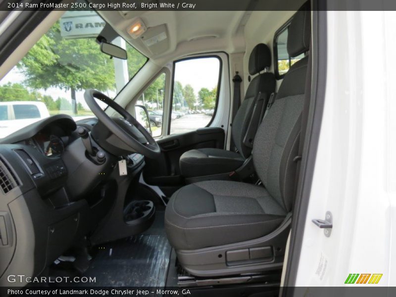 Bright White / Gray 2014 Ram ProMaster 2500 Cargo High Roof