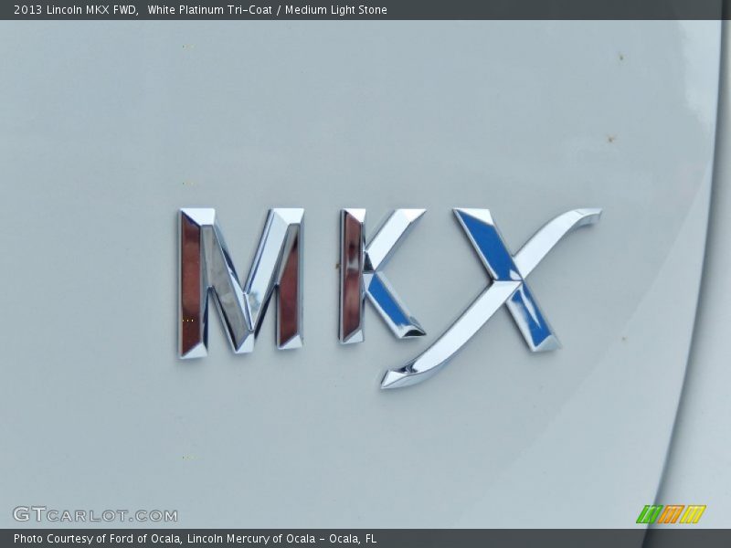 White Platinum Tri-Coat / Medium Light Stone 2013 Lincoln MKX FWD