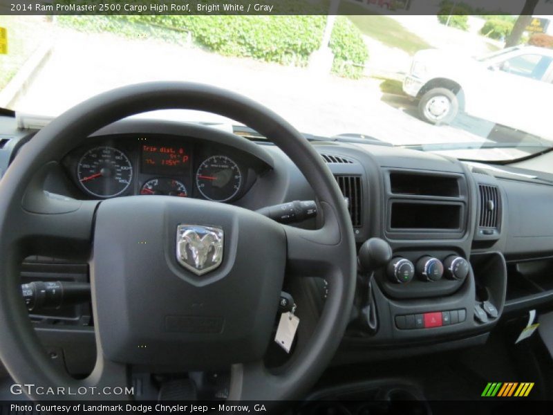 Bright White / Gray 2014 Ram ProMaster 2500 Cargo High Roof