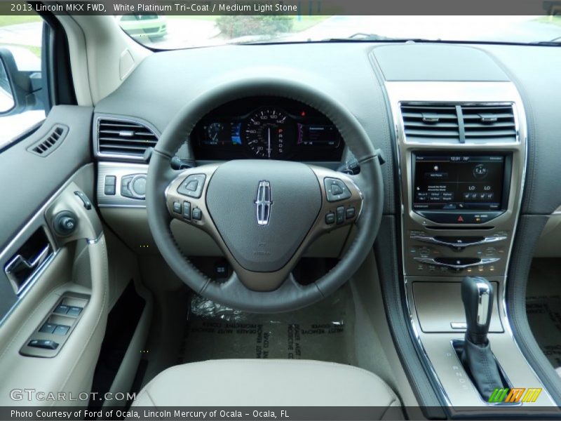 White Platinum Tri-Coat / Medium Light Stone 2013 Lincoln MKX FWD