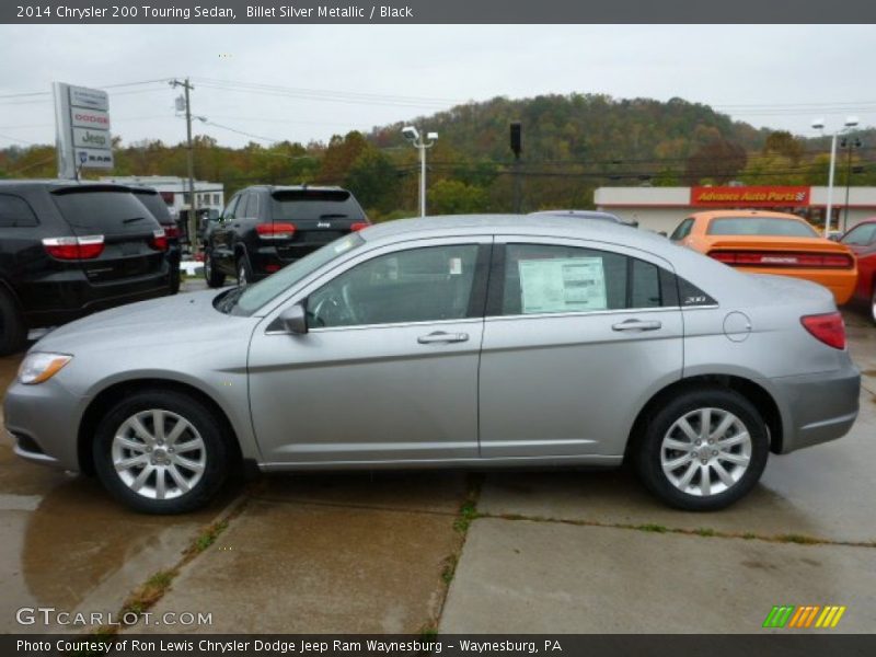 Billet Silver Metallic / Black 2014 Chrysler 200 Touring Sedan