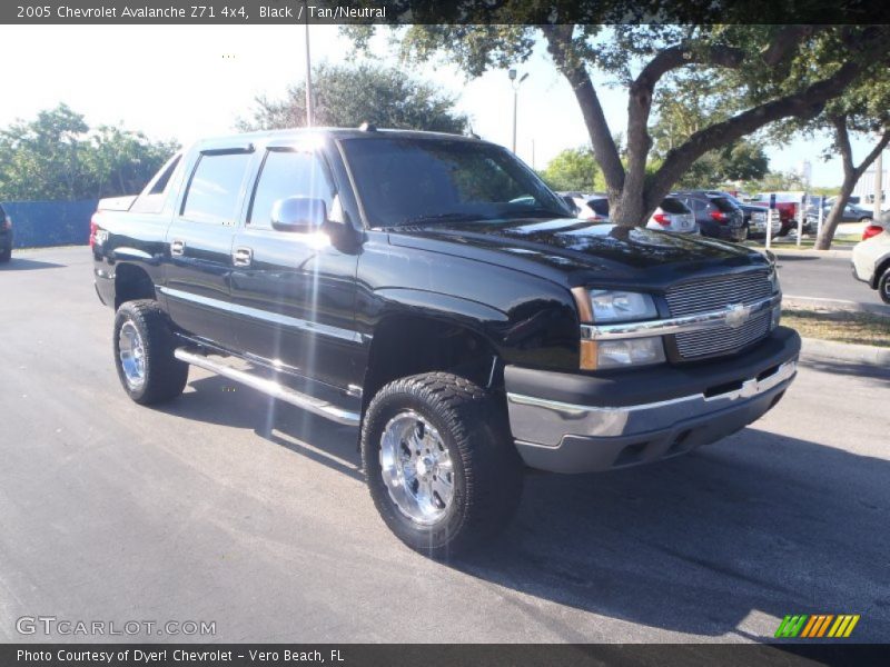Black / Tan/Neutral 2005 Chevrolet Avalanche Z71 4x4
