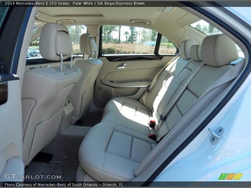 Polar White / Silk Beige/Espresso Brown 2014 Mercedes-Benz E 350 Sedan