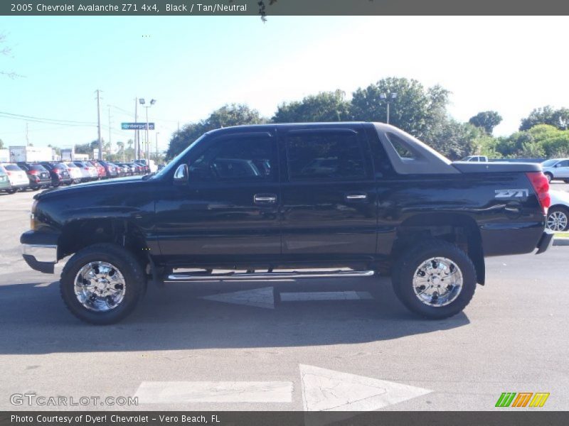 Black / Tan/Neutral 2005 Chevrolet Avalanche Z71 4x4