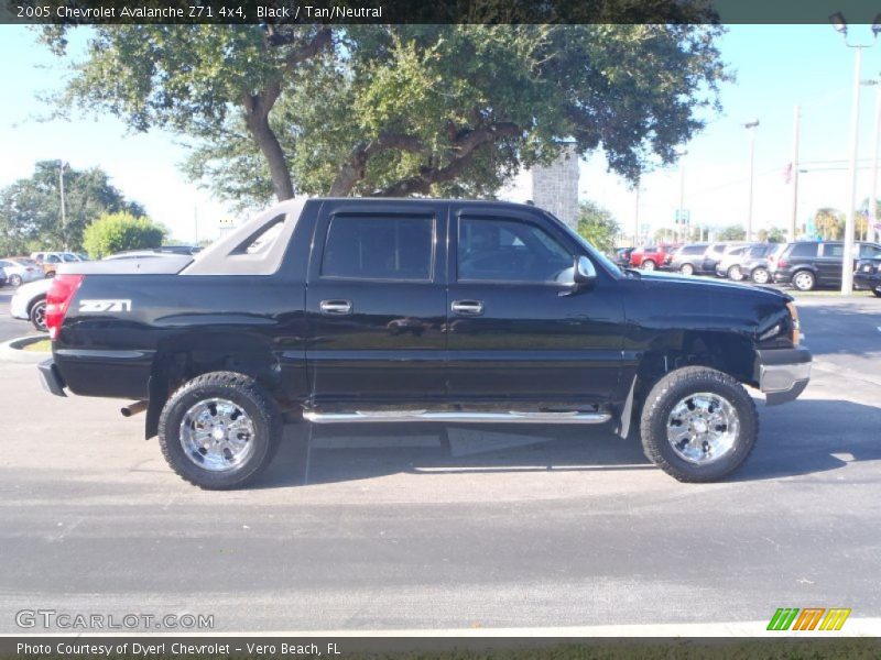 Black / Tan/Neutral 2005 Chevrolet Avalanche Z71 4x4