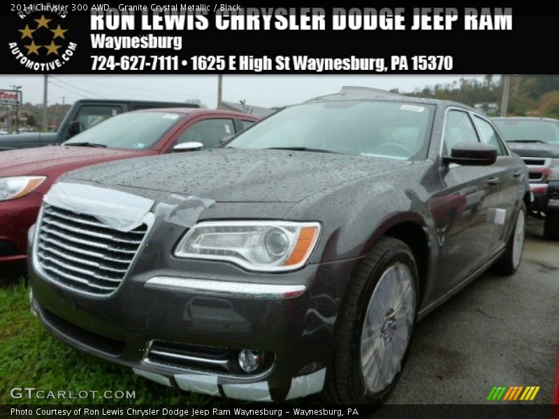 Granite Crystal Metallic / Black 2014 Chrysler 300 AWD