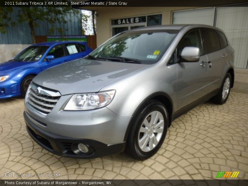 Steel Silver Metallic / Slate Gray 2011 Subaru Tribeca 3.6R Limited