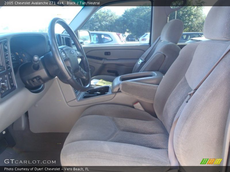 Black / Tan/Neutral 2005 Chevrolet Avalanche Z71 4x4