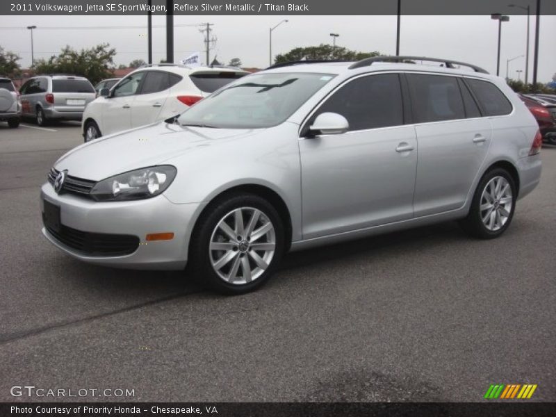 Reflex Silver Metallic / Titan Black 2011 Volkswagen Jetta SE SportWagen