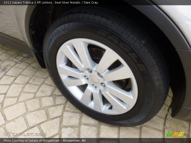 Steel Silver Metallic / Slate Gray 2011 Subaru Tribeca 3.6R Limited