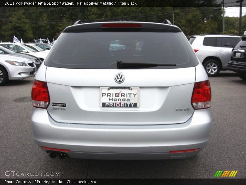 Reflex Silver Metallic / Titan Black 2011 Volkswagen Jetta SE SportWagen