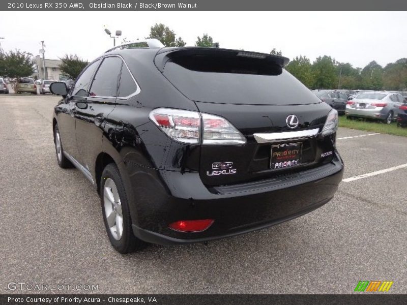 Obsidian Black / Black/Brown Walnut 2010 Lexus RX 350 AWD