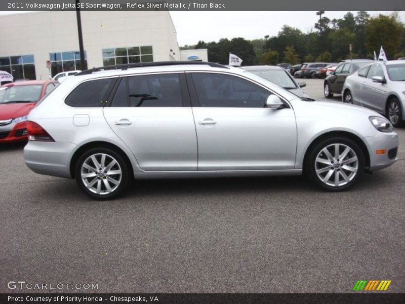 Reflex Silver Metallic / Titan Black 2011 Volkswagen Jetta SE SportWagen