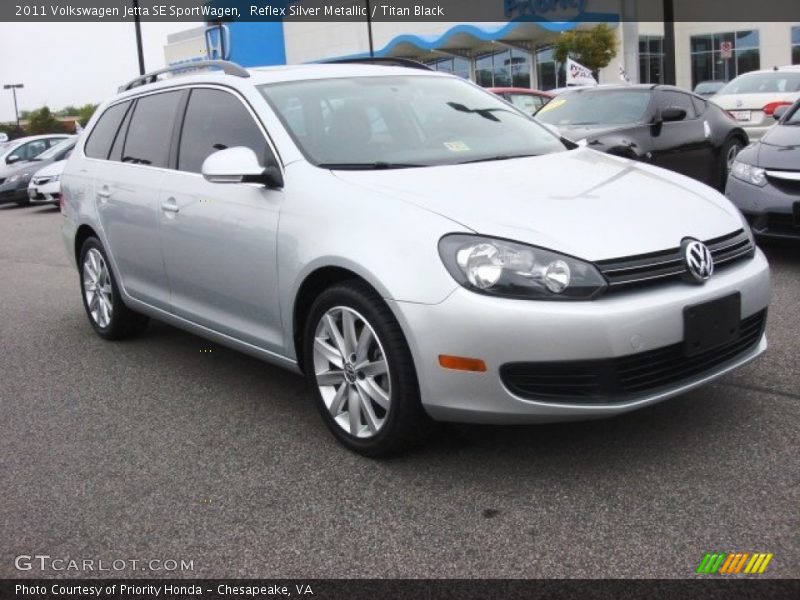 Reflex Silver Metallic / Titan Black 2011 Volkswagen Jetta SE SportWagen